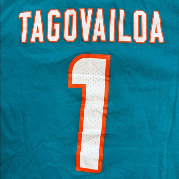 NFL Team Apparel Miami Dolphins Tua Tagovailoa Men’s Short Sleeve T-Shirt Size M - Picture 9 of 15
